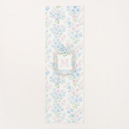 Personalized Floral Monogram Yoga Mat ヨガマット