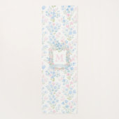 Personalized Floral Monogram Yoga Mat ヨガマット (裏面)