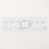Personalized Floral Monogram Yoga Mat ヨガマット (正面(横))