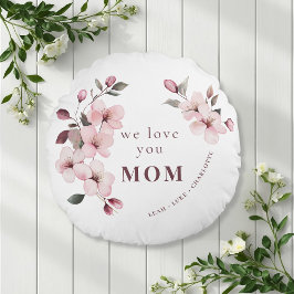 Personalized Floral Mothers Day Gift ラウンドクッション