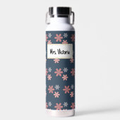 Personalized Floral Mrs. Victoria Insulated Water  ウォーターボトル (正面)