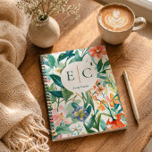 Personalized Floral Name ノートブック