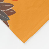 Personalized Floral Name Hispanic Fleece Blanket フリースブランケット (角)