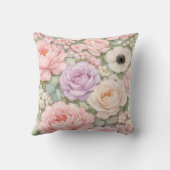 Personalized Floral Name Pillow Custom Gift  クッション (裏面)