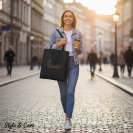 Personalized Floral Name Tote Bag for Everyday Use トートバッグ