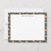 Personalized Floral Note Card ノートカード (正面)