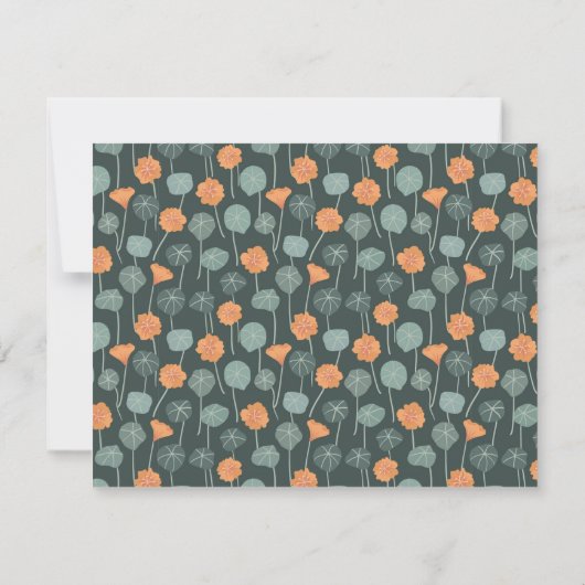 Personalized Floral Note Card ノートカード (裏面)