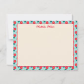 Personalized Floral Note Card ノートカード (正面)
