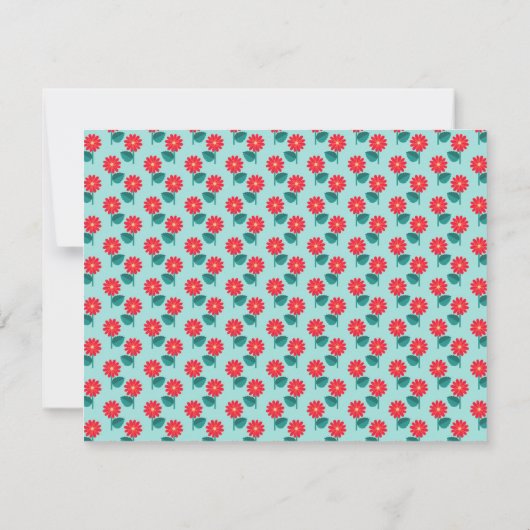 Personalized Floral Note Card ノートカード (裏面)