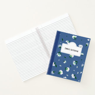 Personalized Floral Notebook ノートブック