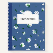 Personalized Floral Notebook ノートブック (正面)