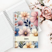 Personalized Floral Notebook ノートブック