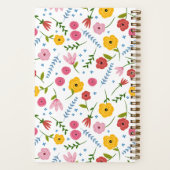 Personalized Floral Notebook for Mom or Grandma ノートブック (裏面)
