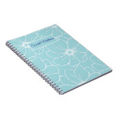 Personalized Floral Notebook with Name  ノートブック (右側)