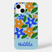 Personalized Floral Phone Case Case-Mate iPhoneケース (裏面)