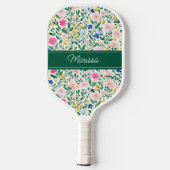 Personalized Floral Pickleball Paddle ピックルボールラケット (裏面)