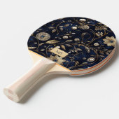 Personalized Floral Ping Pong Paddle 卓球ラケット (正面アングル)