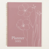 Personalized Floral Planner  プランナー手帳 (正面)