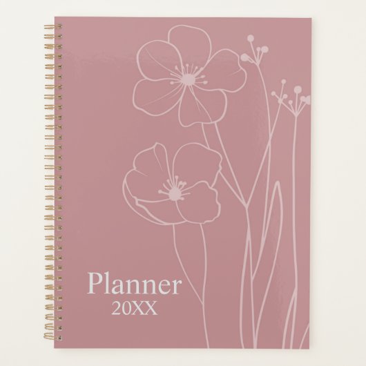 Personalized Floral Planner  プランナー手帳 (正面)