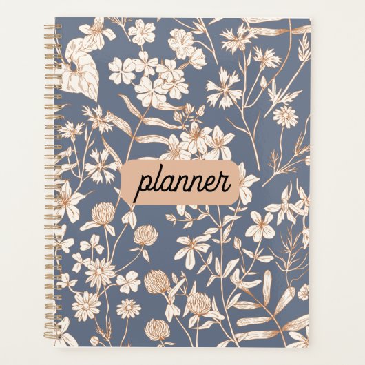 Personalized Floral Planner プランナー手帳 (正面)