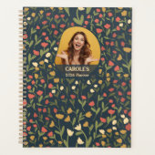 Personalized Floral Planner – Weekly & Monthly プランナー手帳 (正面)