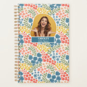 Personalized Floral Planner – Weekly & Monthly プランナー手帳 (正面)
