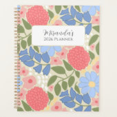 Personalized Floral Planner with Hard Cover プランナー手帳 (正面)