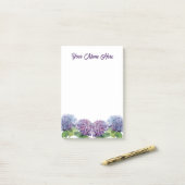 Personalized Floral Post It Notes for Unique Gifts ポストイット (デスク上)
