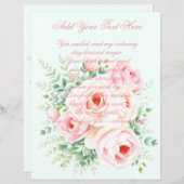 Personalized Floral Scrapbook Paper (正面/裏面)