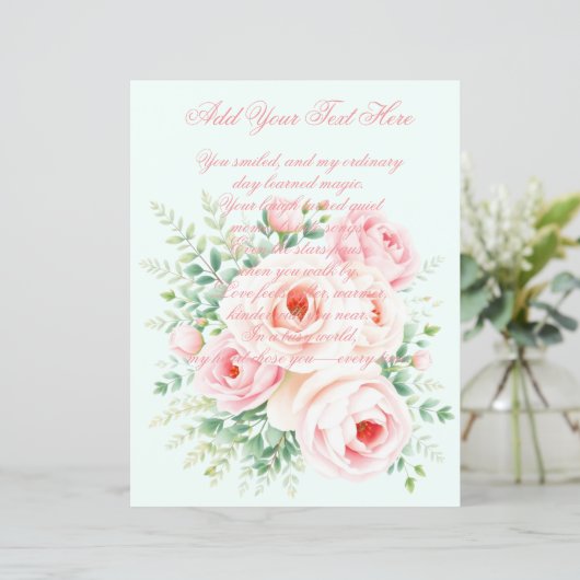 Personalized Floral Scrapbook Paper (スタンド正面)