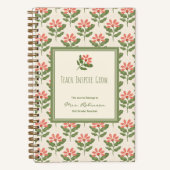 Personalized Floral Teacher Appreciation Journal  ノートブック (正面)