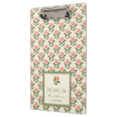Personalized Floral Teacher Clipboard クリップボード (左)