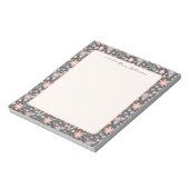 Personalized Floral Teacher Notepad ノートパッド (回転)