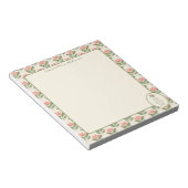 Personalized Floral Teacher Notepad • Custom Name  ノートパッド (アングル)