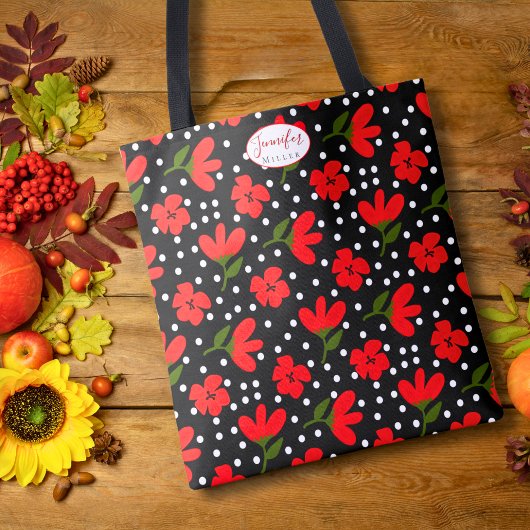 Personalized Floral Tote Bag – Gift for Her トートバッグ