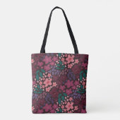 Personalized Floral Tote Bag – Initial & Name トートバッグ (裏面)