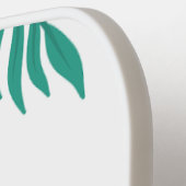 Personalized Floral Tropical Design Custom Initial ピックルボールラケット (左詳細)