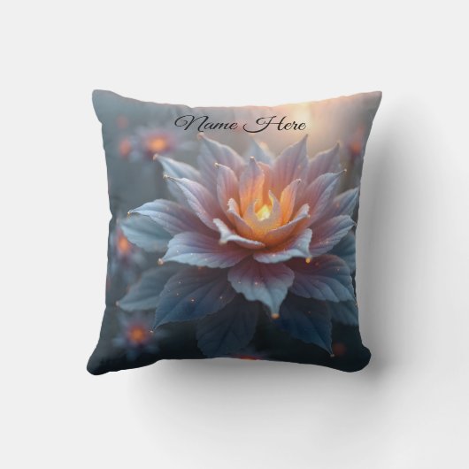 Personalized Flower and Sunshine  クッション (裏面)