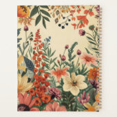 Personalized Flower Cover Productivity & Goal  プランナー手帳 (裏面)