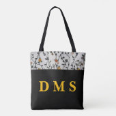 Personalized Flower Vine Tote Bag トートバッグ (裏面)