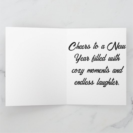 Personalized Folded Greeting Card カード (内部)