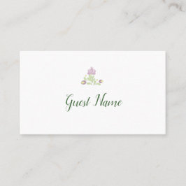 Personalized Folk Floral Wedding Place Card プレイスカード