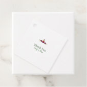 Personalized Folk Floral Wedding Thank You フェイバータグ (インサイチュ)