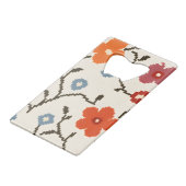 Personalized Folk Scandi Boho Vintage Floral  クレジットカード栓抜き (裏面アングル)