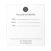 Personalized Follow Up Notes Notepad ノートパッド (正面)