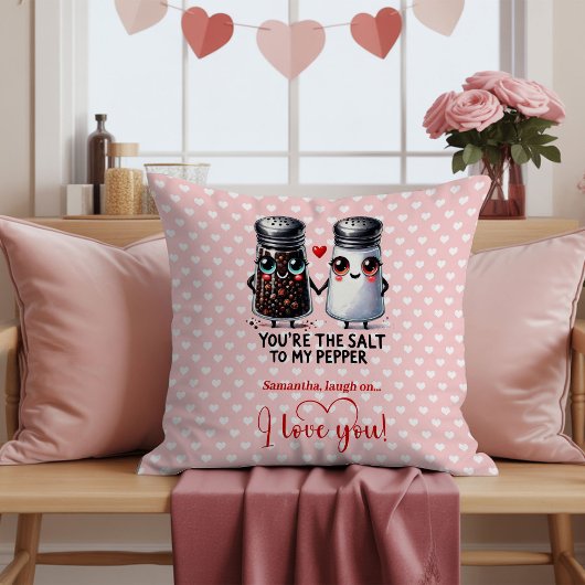 Personalized Food Couple Pun Valentine Pillow クッション