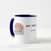 Personalized Football Mom Mug with Photo マグカップ (正面左)