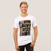Personalized Football Photo Collage Sports  トライブレンドＴシャツ (正面全面)