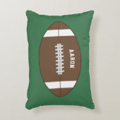 Personalized Football Pillow アクセントクッション (正面(垂直))