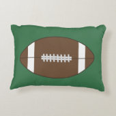 Personalized Football Pillow アクセントクッション (裏面)